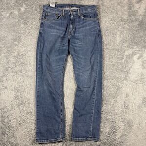 Levis‎ 505 Jeans Blue Denim Straight Fit Size 34x30